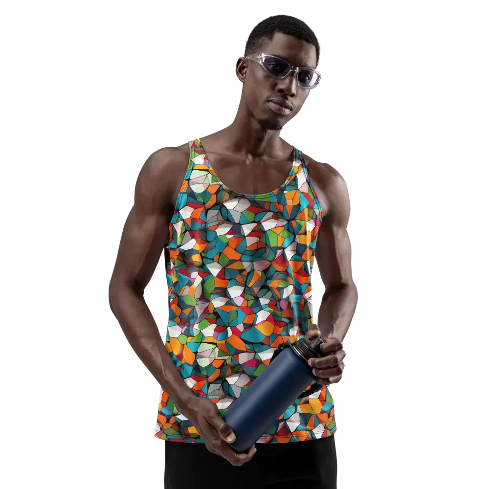 Chromatic Mosaic on Men's Tank Top — Front