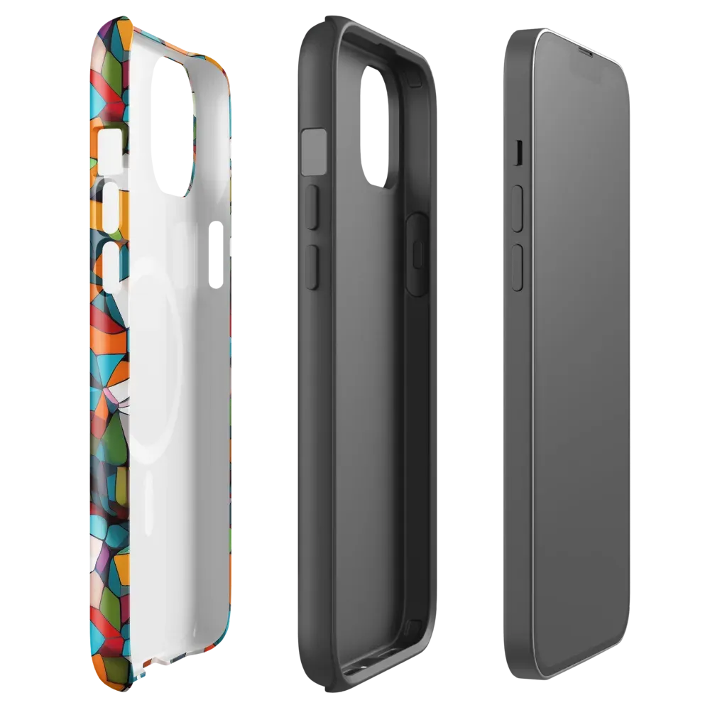 Chromatic Mosaic on MagSafe Tough Case for iPhone® — Front