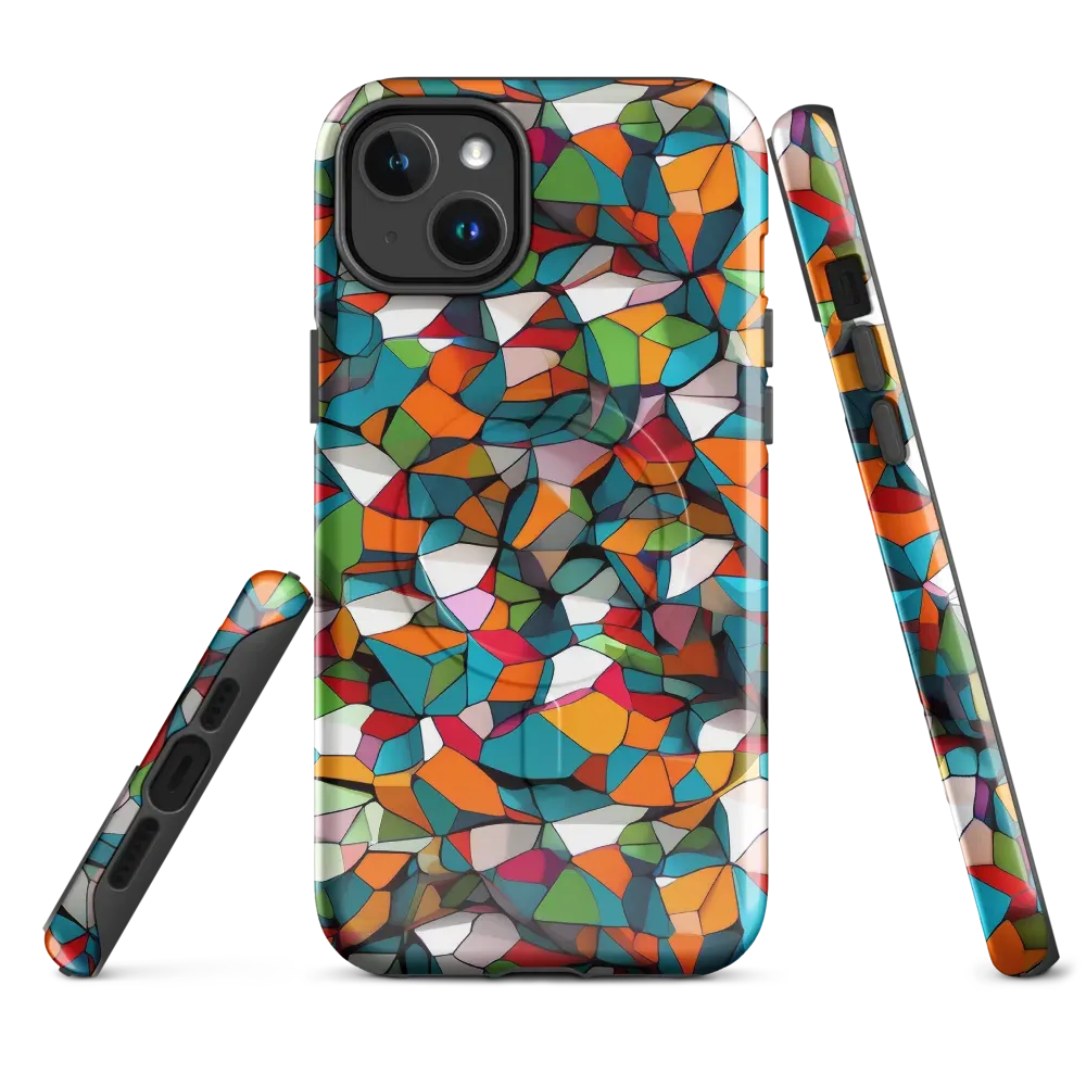 Chromatic Mosaic on MagSafe Tough Case for iPhone® — Front