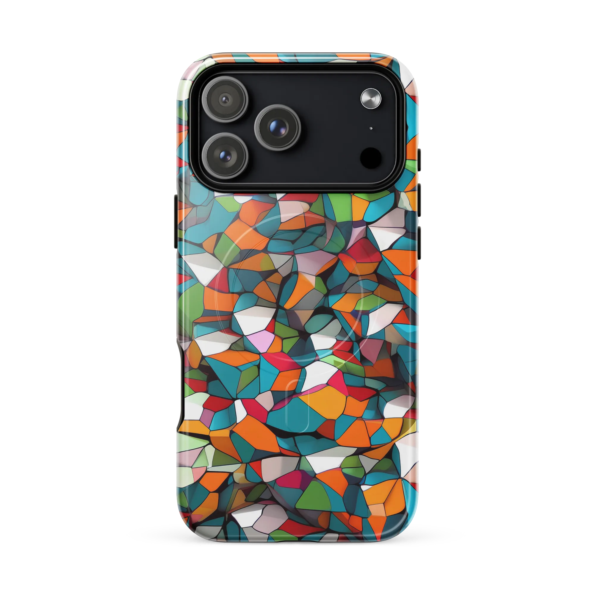 Chromatic Mosaic on MagSafe Tough Case for iPhone® — Front
