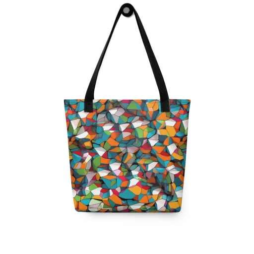 Chromatic Mosaic on a Tote Bag