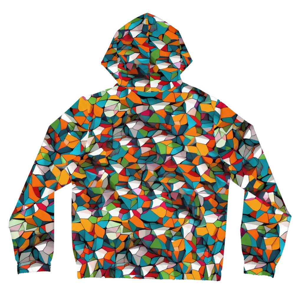 Chromatic Mosaic on Women's Full-Zip Hoodie — Back