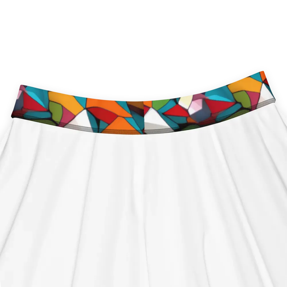 Chromatic Mosaic on Skater Skirt — Product details