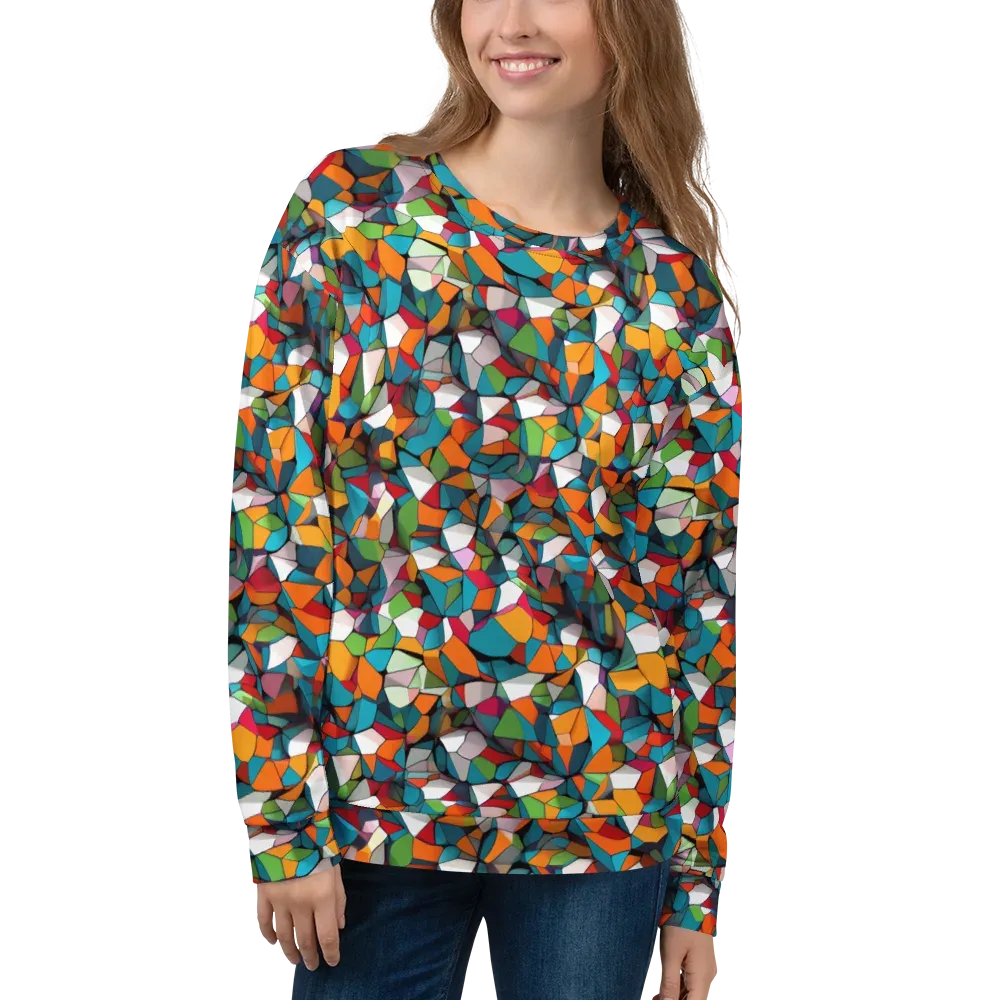 Chromatic Mosaic on Sweatshirt — Front