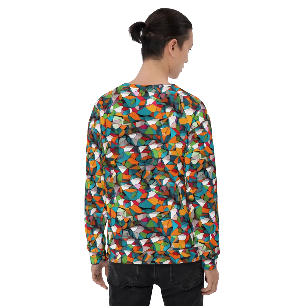 Chromatic Mosaic on Sweatshirt — Back