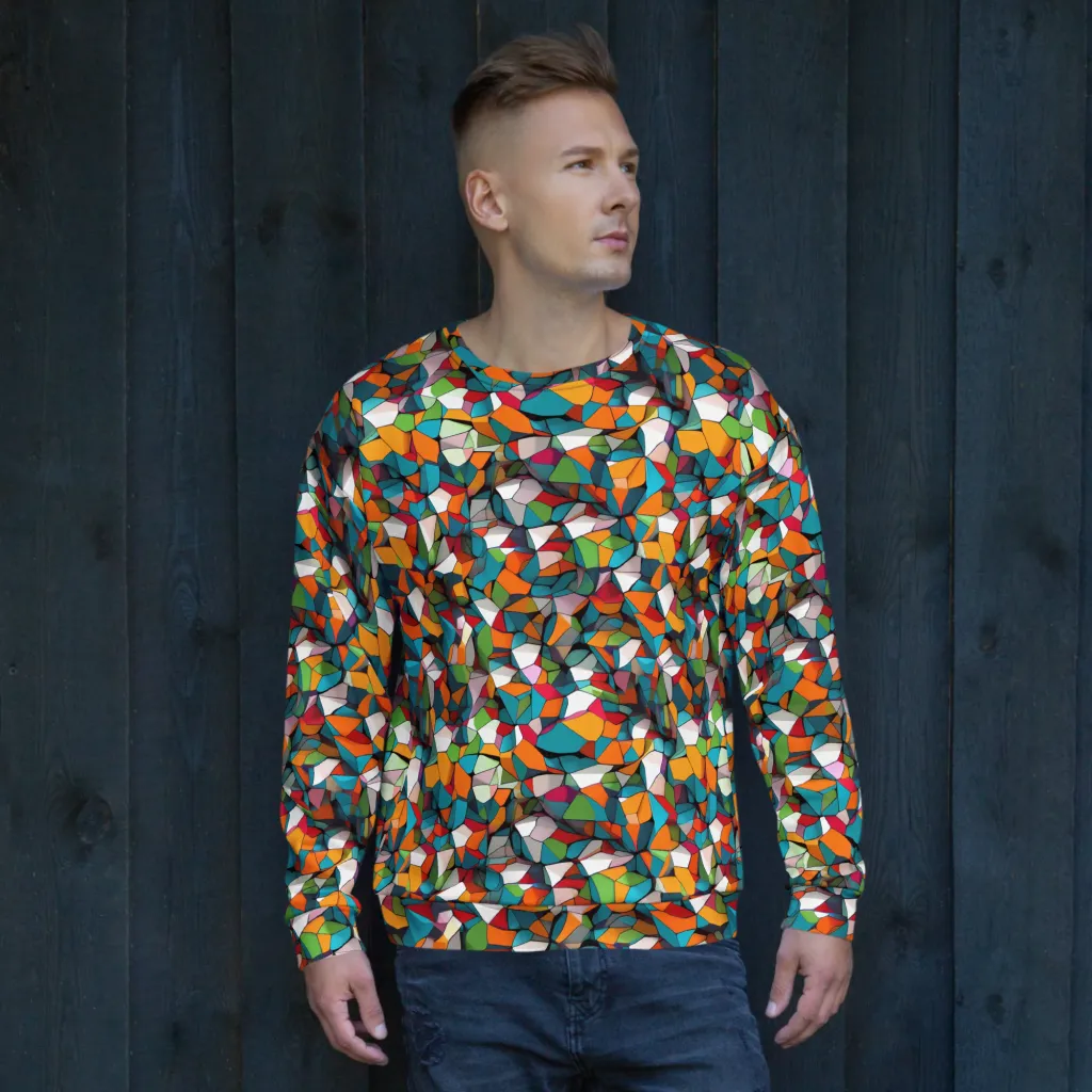 Chromatic Mosaic on Sweatshirt — Front