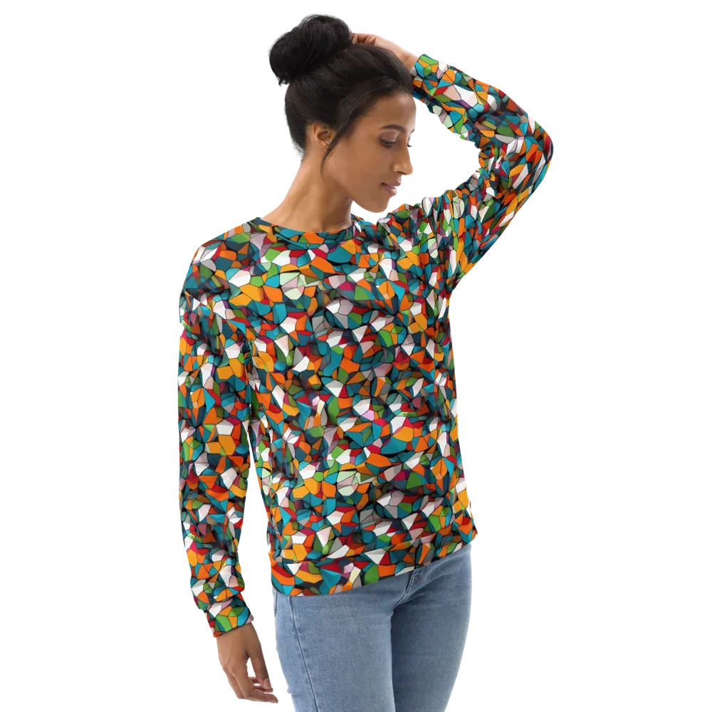 Chromatic Mosaic on Sweatshirt — Right Front