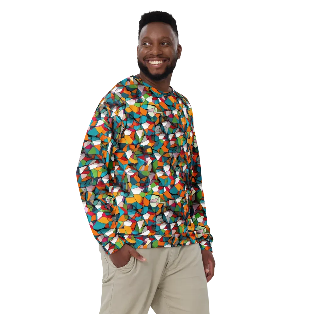 Chromatic Mosaic on Sweatshirt — Front