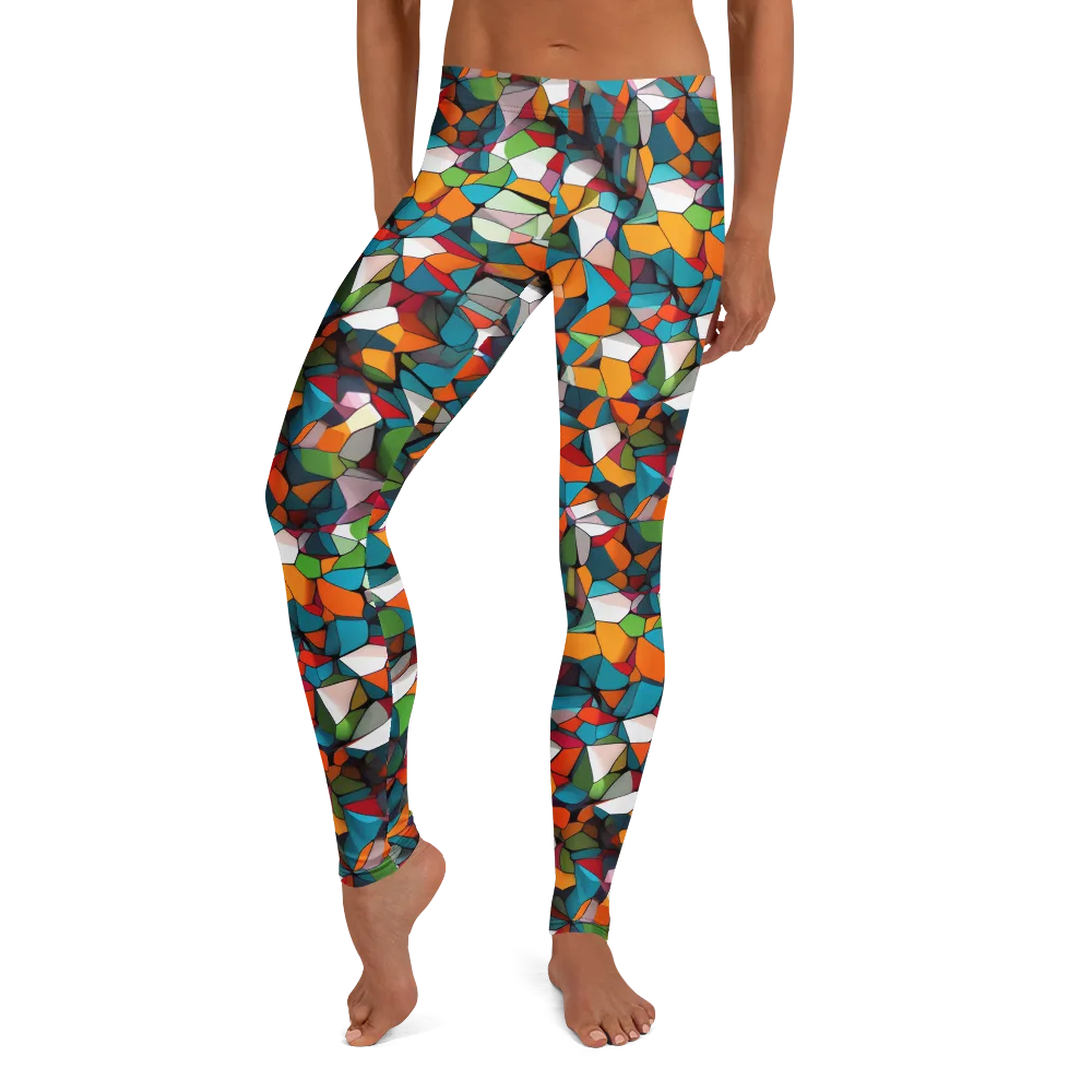 Chromatic Mosaic on Leggings — Front