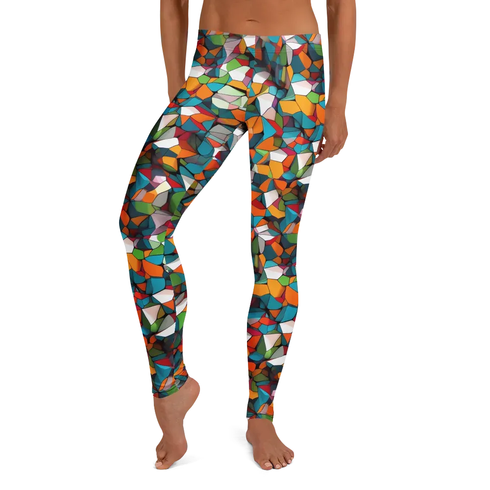 Chromatic Mosaic on Leggings — Front
