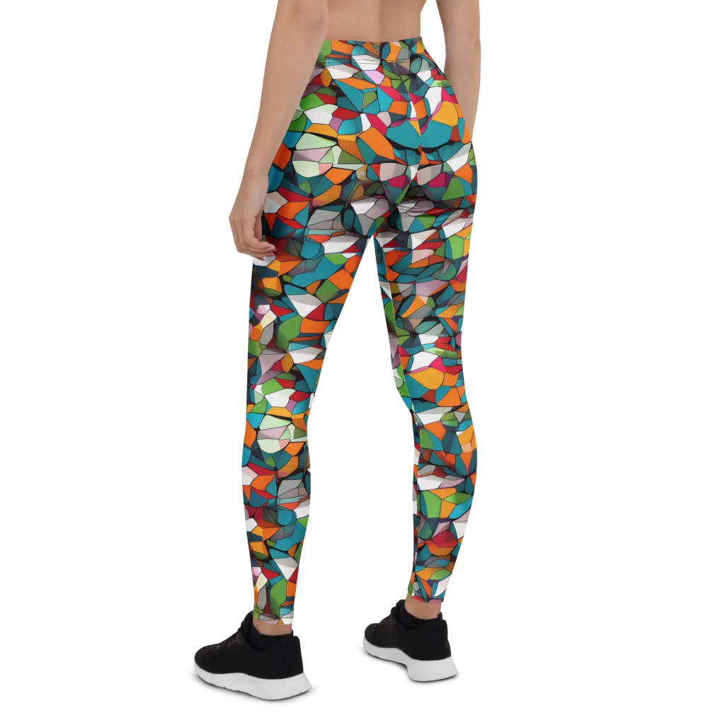 Chromatic Mosaic on Leggings — Back