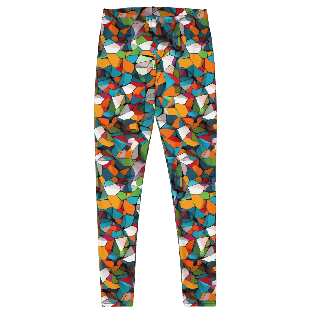 Chromatic Mosaic on Leggings — Front