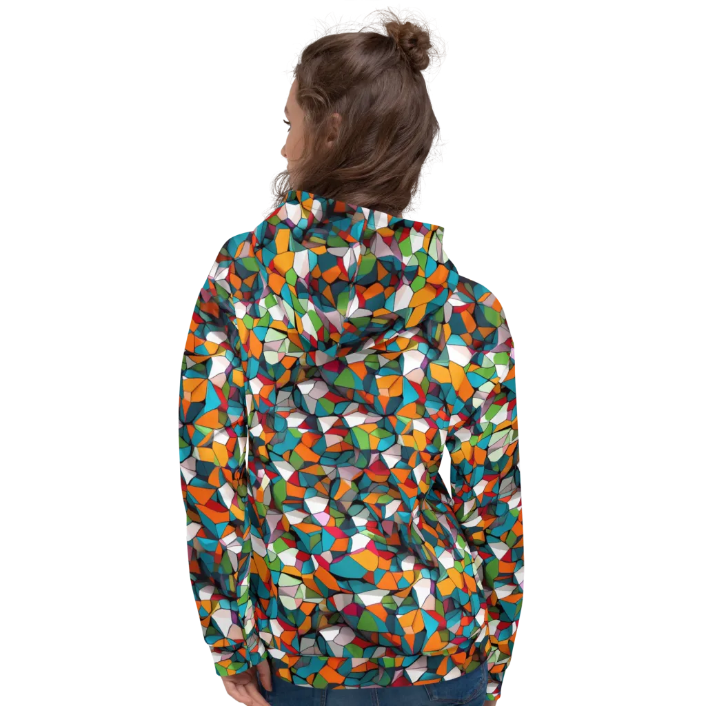 Chromatic Mosaic on Hoodie — Back