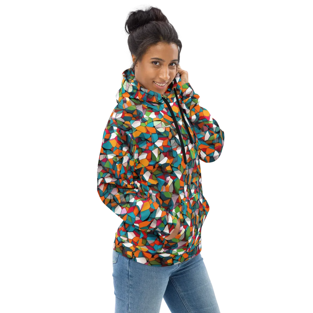 Chromatic Mosaic on Hoodie — Right