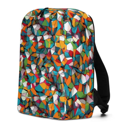 Chromatic Mosaic on a Minimalist Backpack