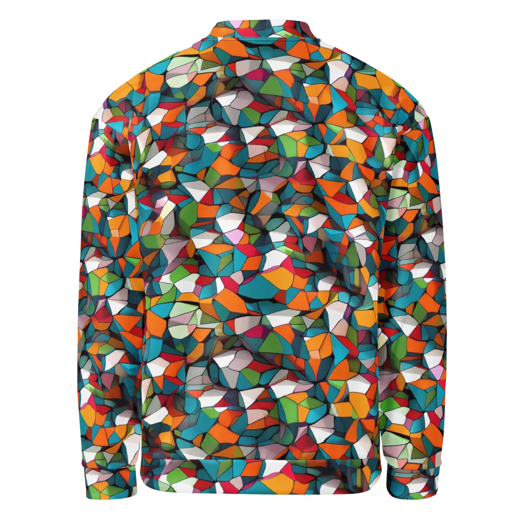 Chromatic Mosaic on Bomber Jacket — Back