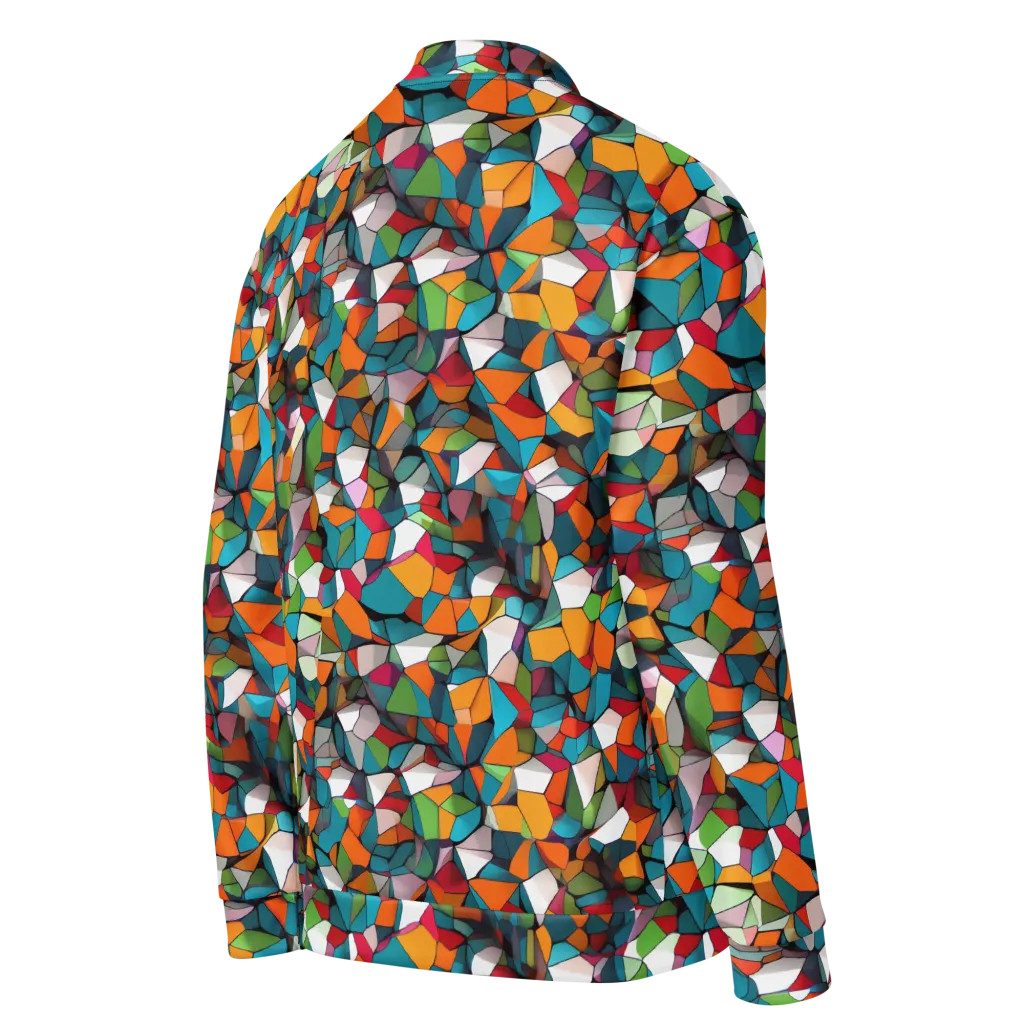 Chromatic Mosaic on Bomber Jacket — Right Back