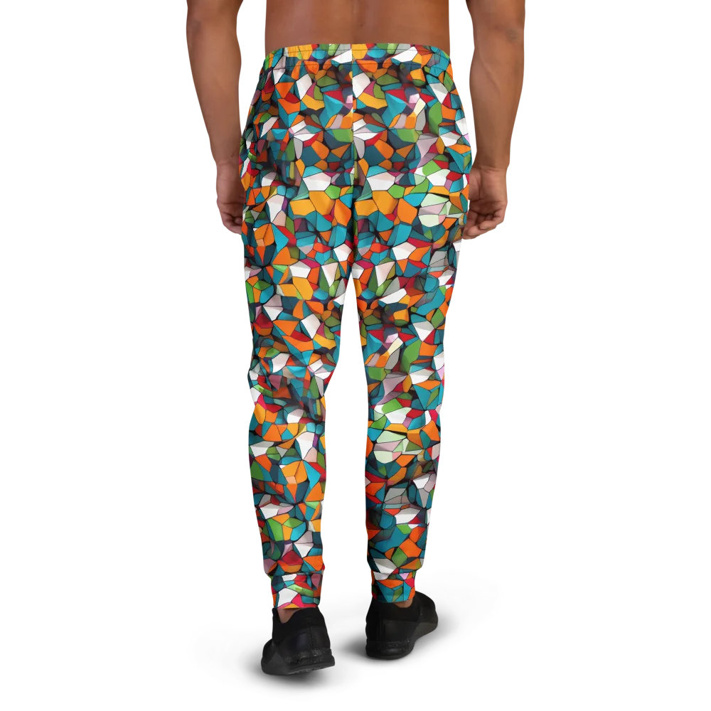 Chromatic Mosaic on Men's Joggers — Back
