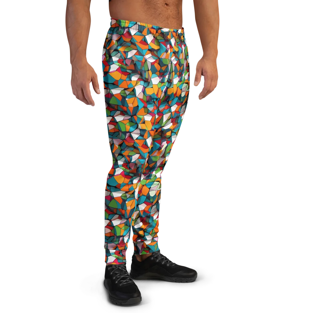 Chromatic Mosaic on Men's Joggers — Right