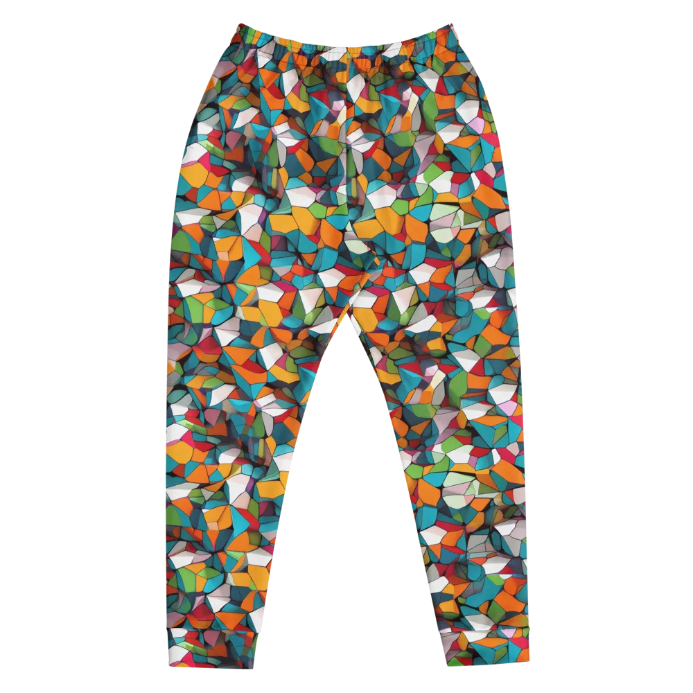 Chromatic Mosaic on Men's Joggers — Front