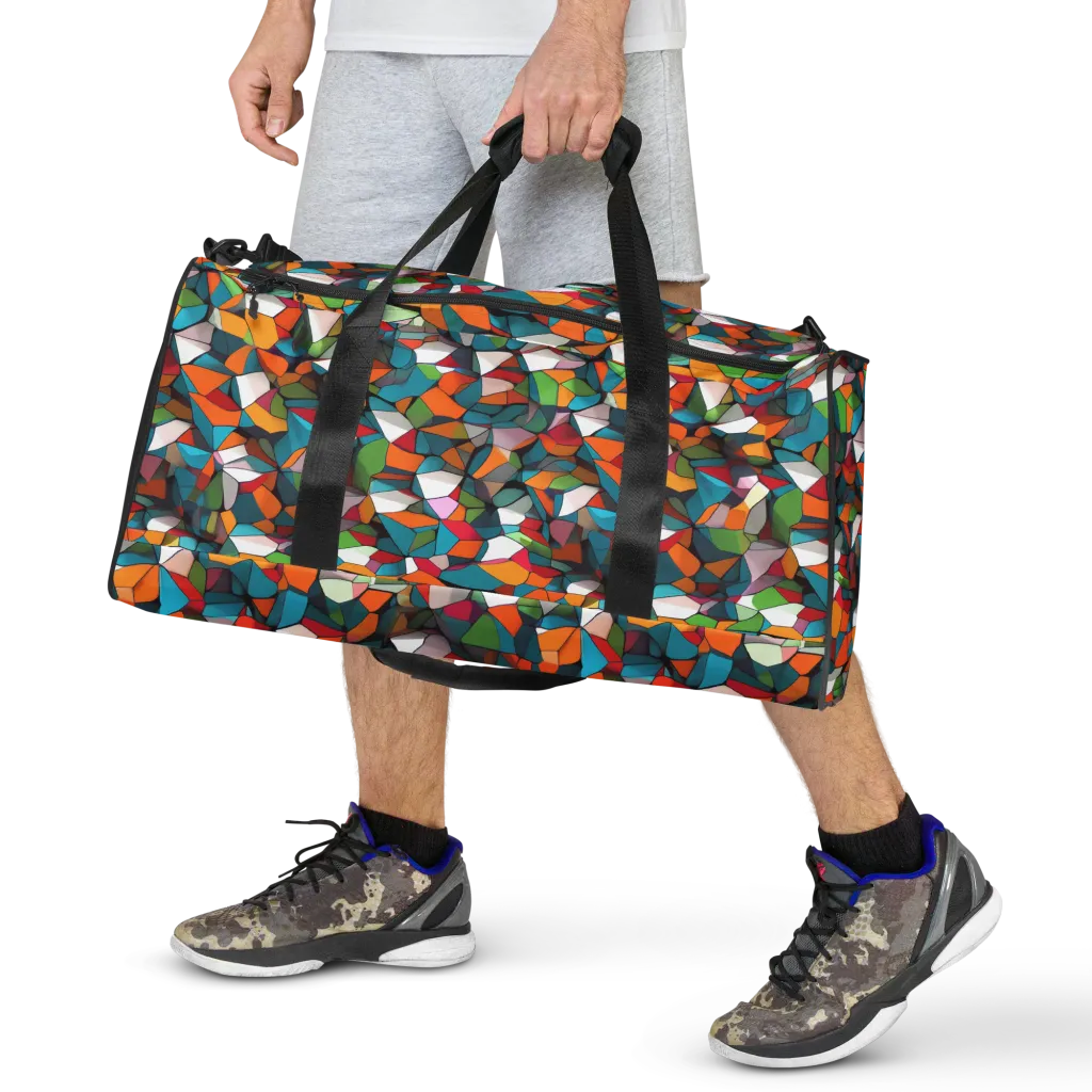 Chromatic Mosaic on Duffle Bag — Front