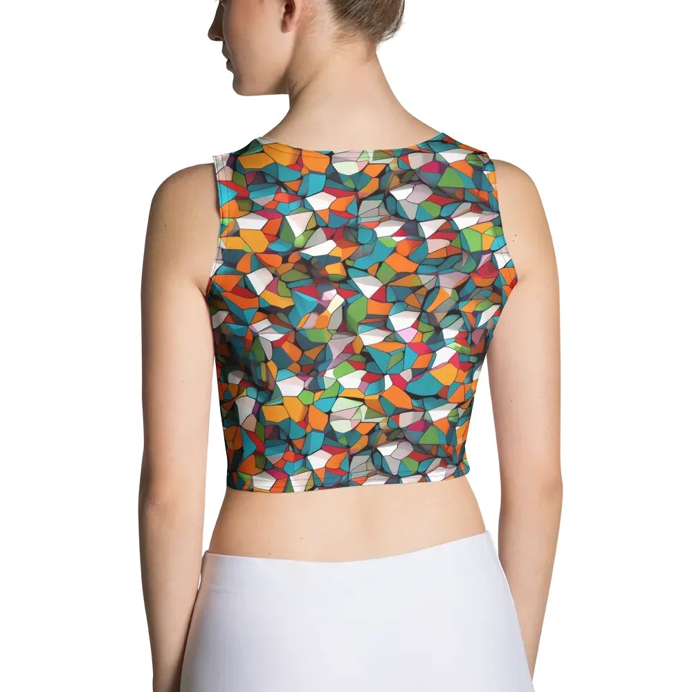 Chromatic Mosaic on Crop Top — Back