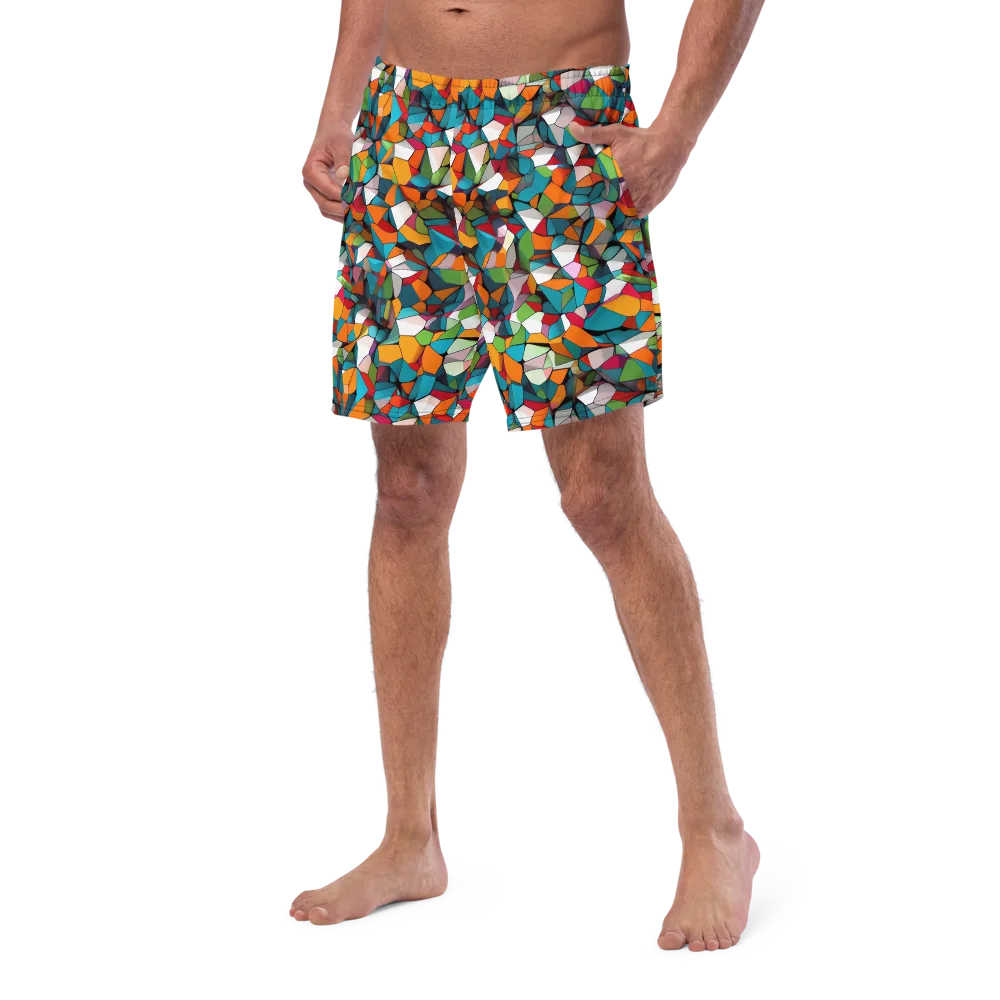 Chromatic Mosaic on Swim Trunks — Left Front