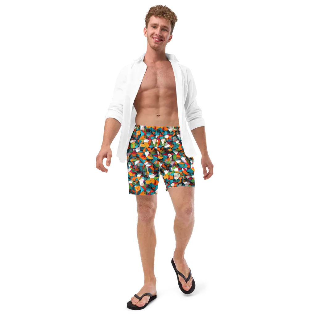 Chromatic Mosaic on Swim Trunks — Front