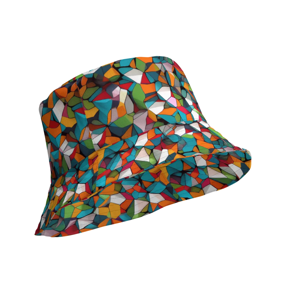 Chromatic Mosaic on Reversible Bucket Hat — Product details Outside