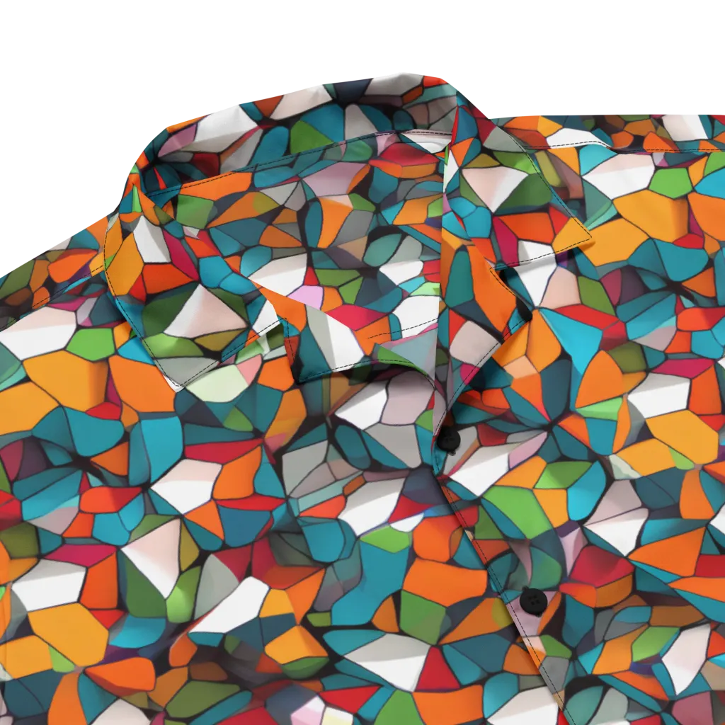 Chromatic Mosaic on Button Shirt — Product details