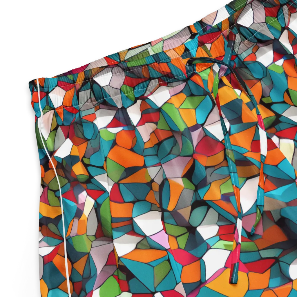 Chromatic Mosaic on Women's Pajama Shorts — Product details