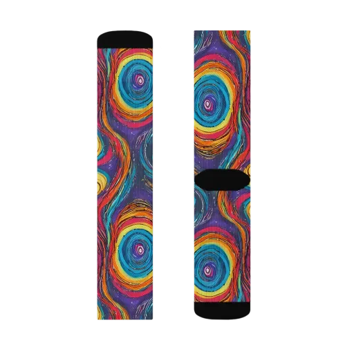 Painted Planets on a Socks