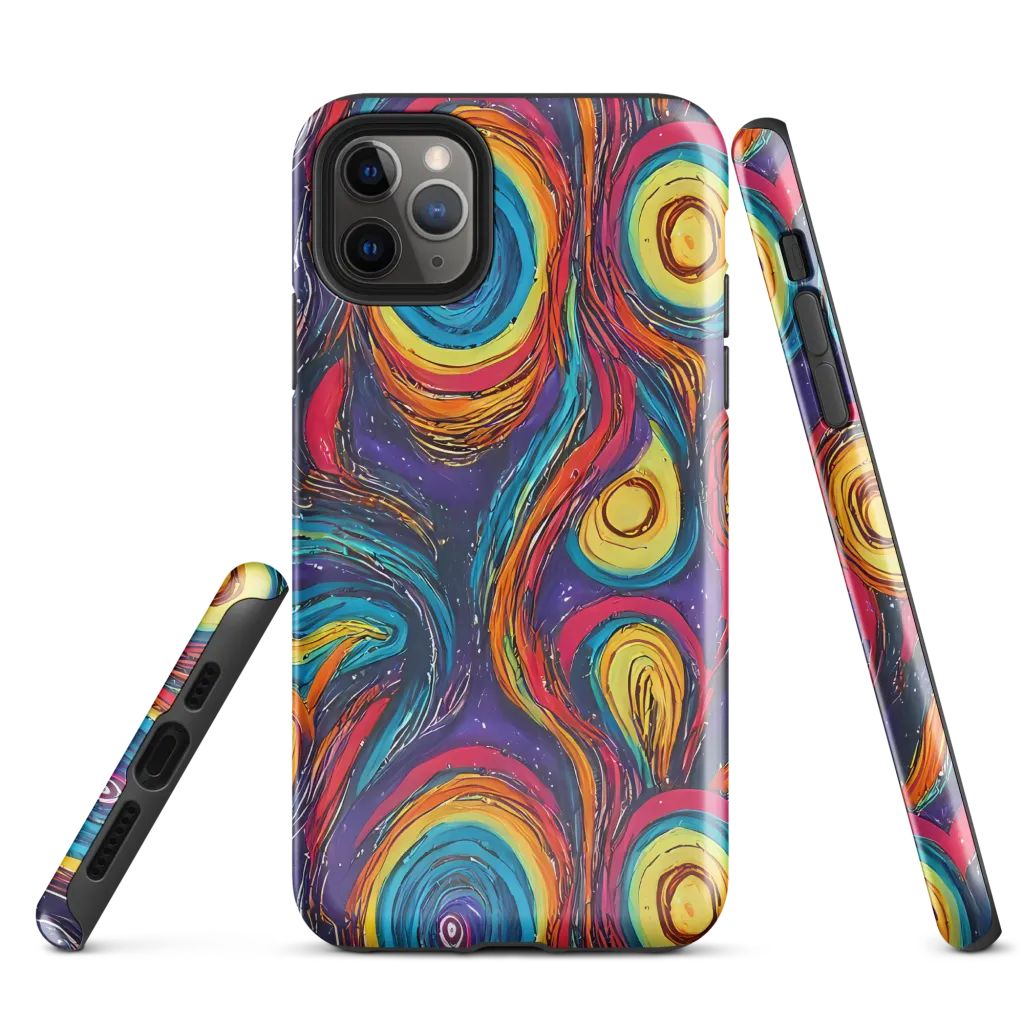 Painted Planets on Tough Case for iPhone® — Front