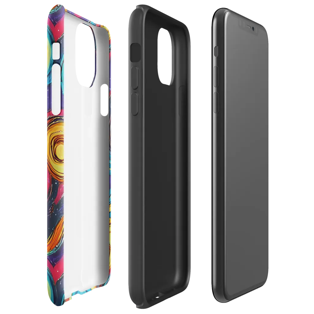 Painted Planets on Tough Case for iPhone® — Right