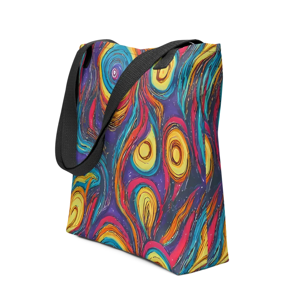 Painted Planets on Tote Bag — Front