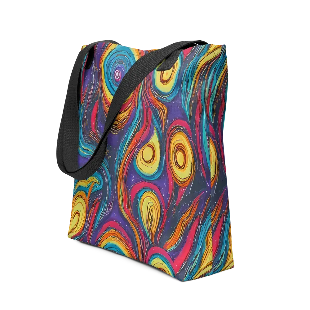 Painted Planets on Tote Bag — Front