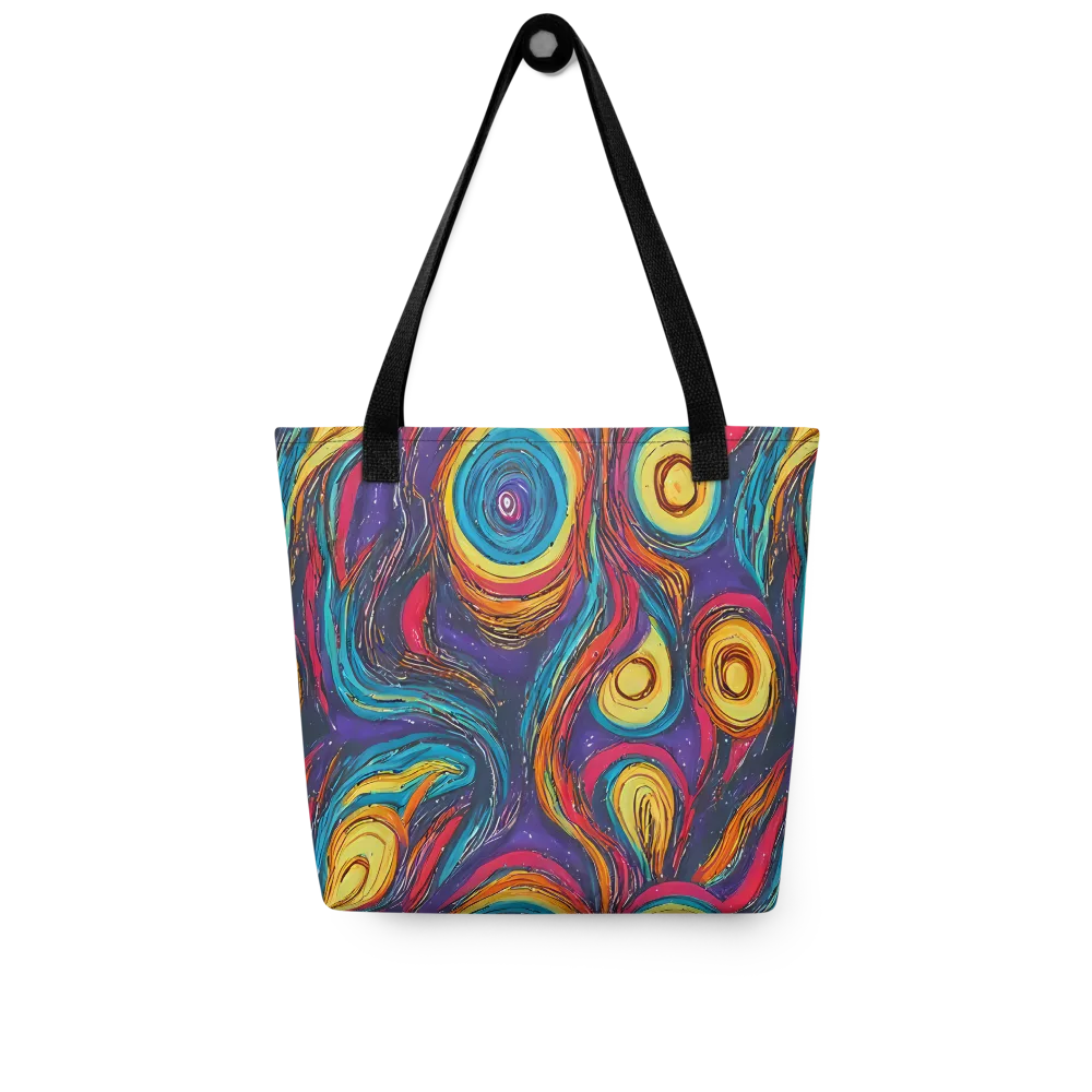 Painted Planets on Tote Bag — Front
