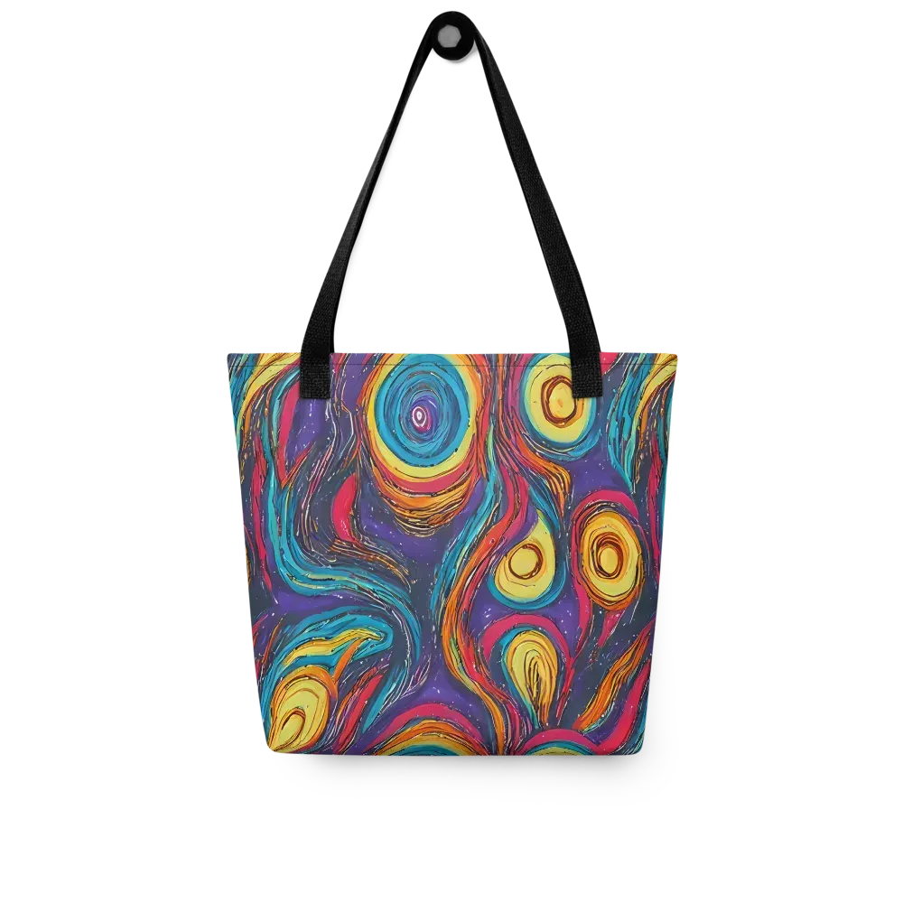 Painted Planets on Tote Bag — Front