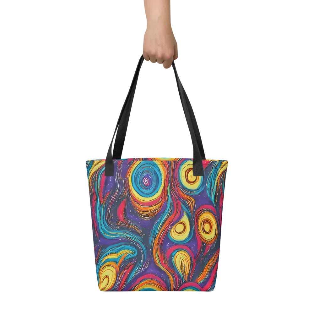 Painted Planets on Tote Bag — Front