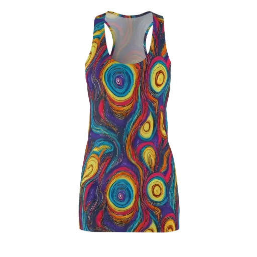 Painted Planets on a Racerback Dress