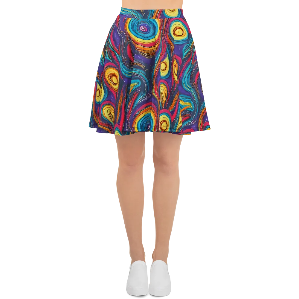 Painted Planets on Skater Skirt — Front