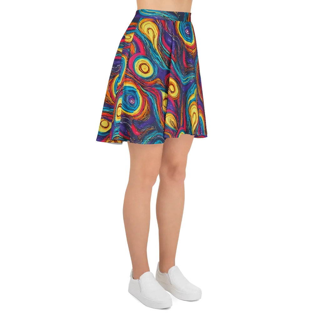 Painted Planets on Skater Skirt — Right