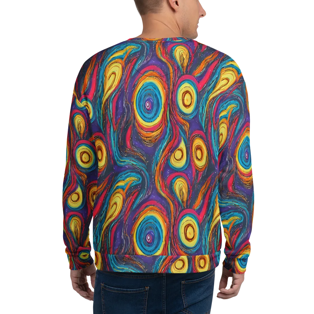 Painted Planets on Sweatshirt — Back