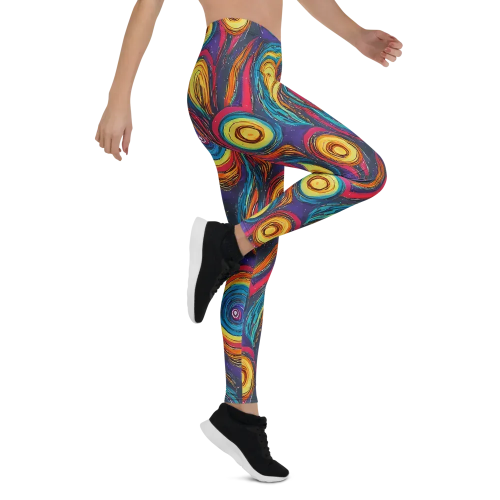 Painted Planets on Leggings — Right