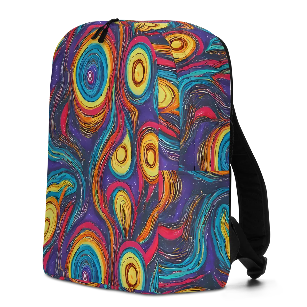 Painted Planets on Minimalist Backpack — Left