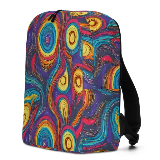 Painted Planets on a Minimalist Backpack
