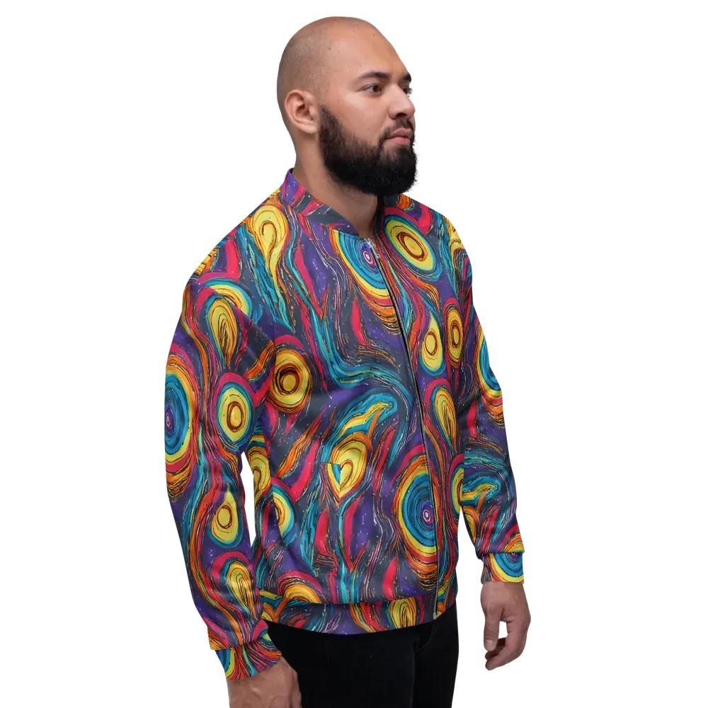 Painted Planets on Bomber Jacket — Right