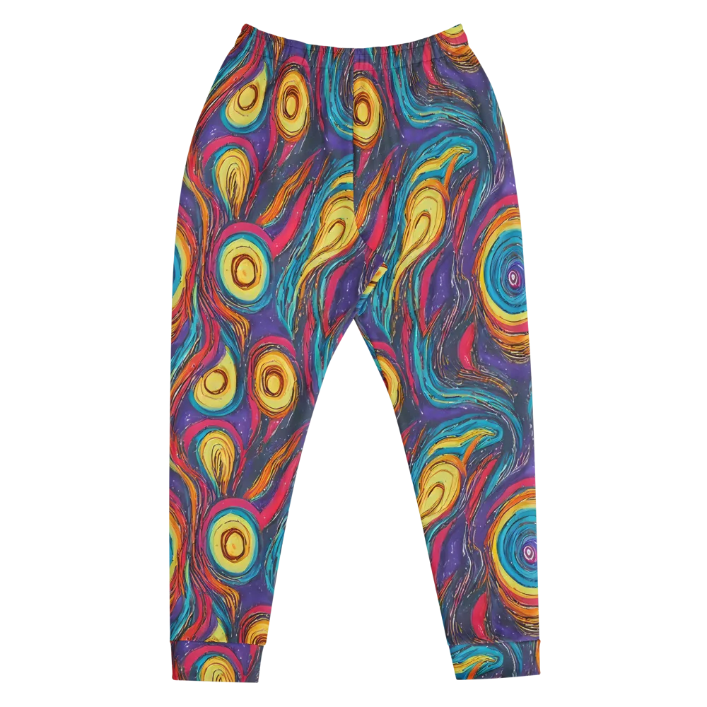 Painted Planets on Men's Joggers — Front