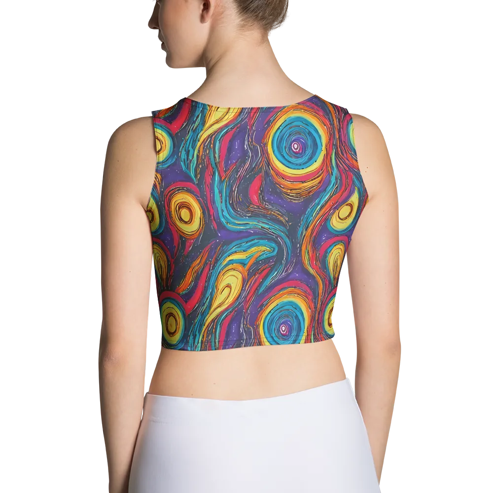 Painted Planets on Crop Top — Back