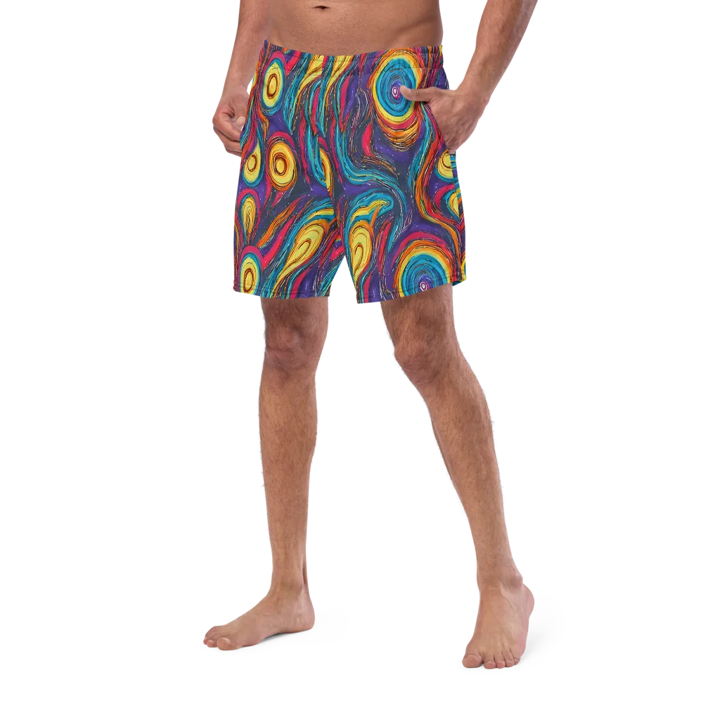 Painted Planets on Swim Trunks — Left Front